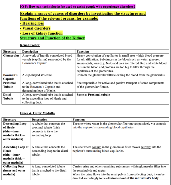 99 ATAR Module 8 HSC Biology Notes - Non-Infectious Disease